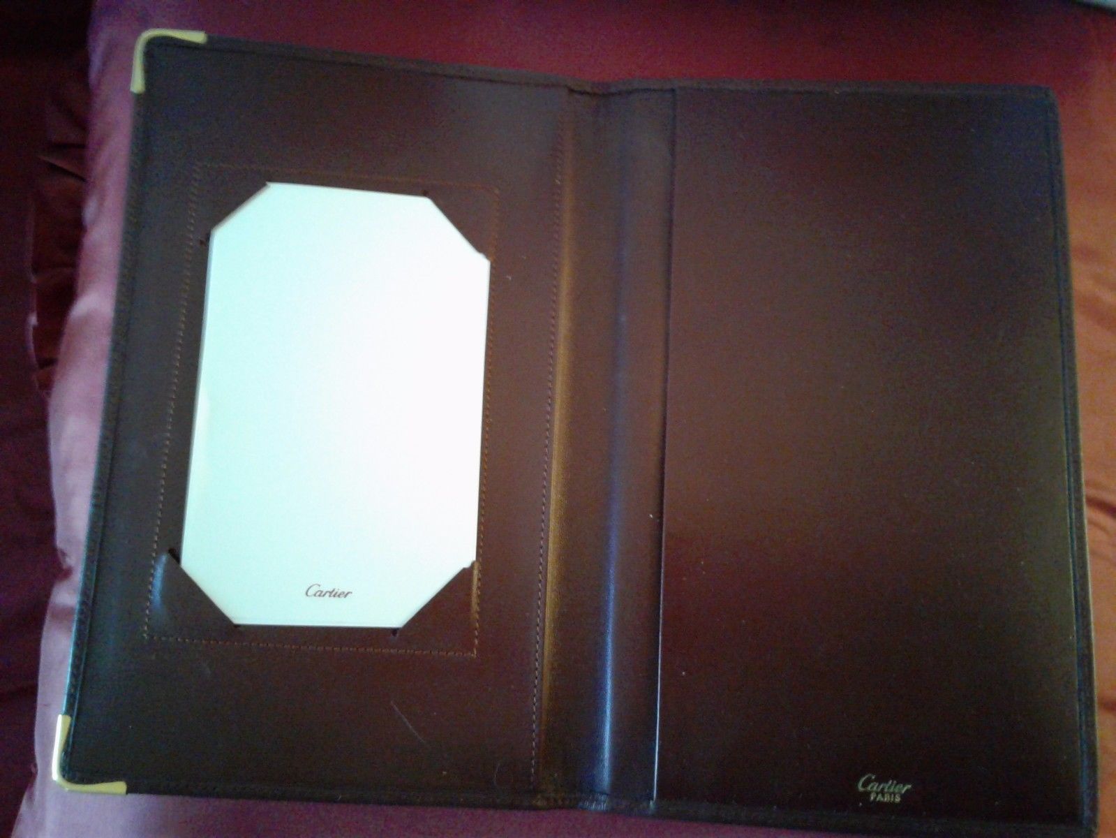Like New Womens  Cartier  Burgandy Leather Planner