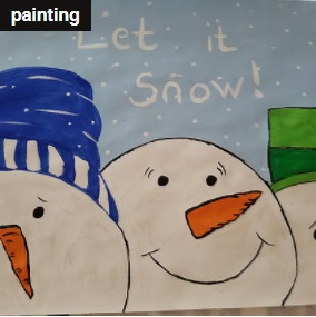 New     Let it Snow Painting