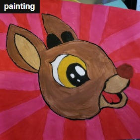 New     Rudolph Painting