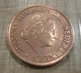 Used  1980 Netherlands  5 Cent Coin