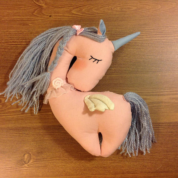 New   NatashaArtDolls Unicorn Baby Handmade Heart-Shaped ...