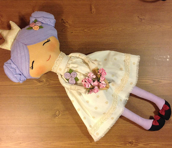New Womens  NatashaArtDolls Princess Handmade Cloth Doll ...