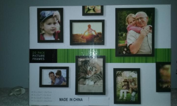 Like New     Box of 20 Black Picture Frames