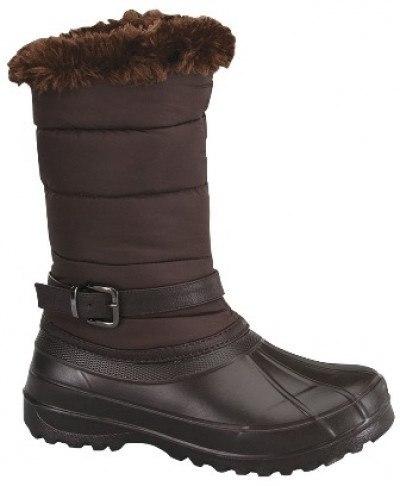 New Womens    Black, Fleece-Lined Snow Boots