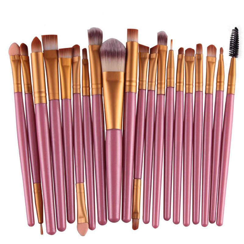 New Womens    20-Piece Set of Makeup Brushes