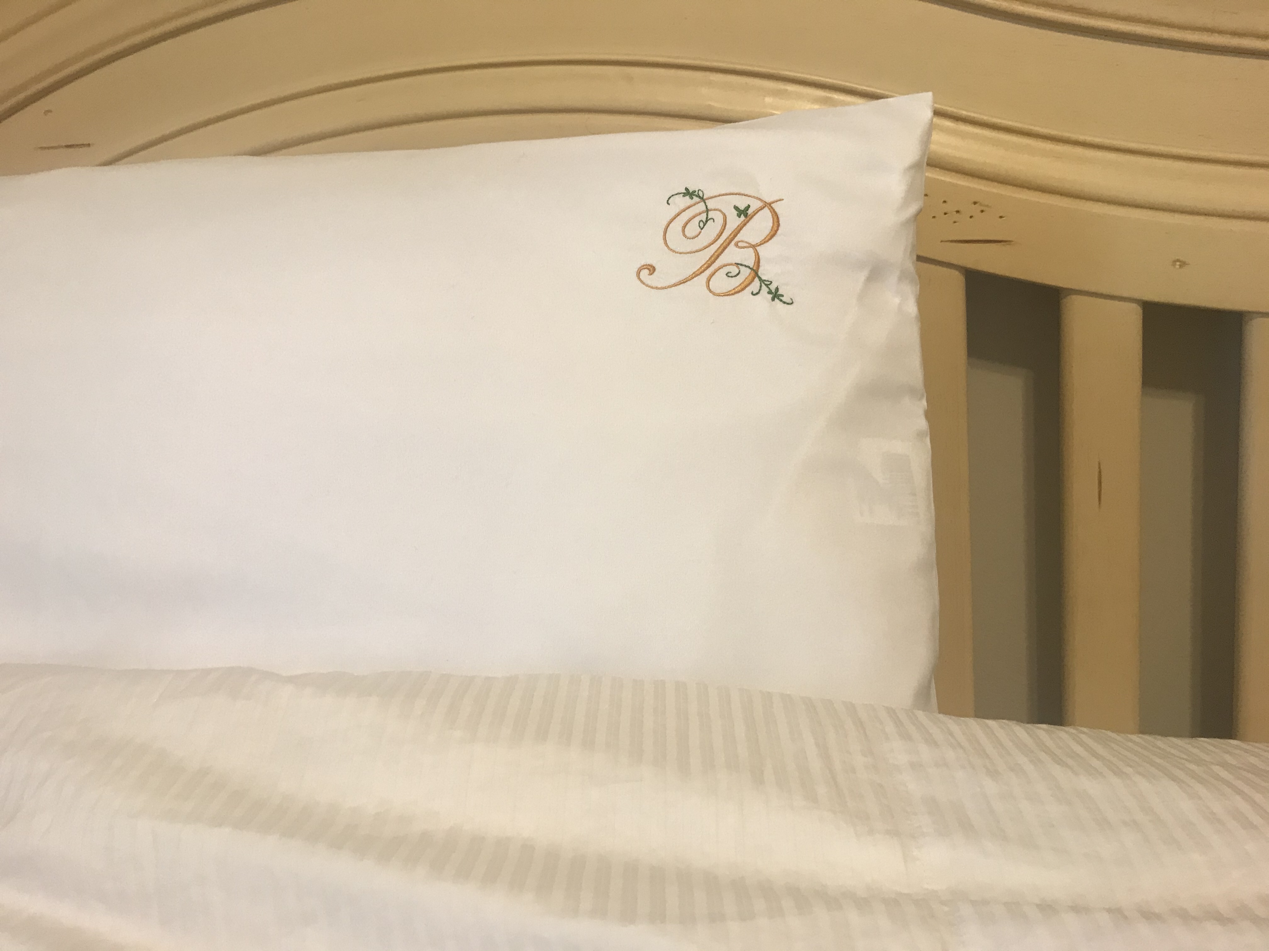 New     Personalized Embroidered Cotton Blend Pillowcase