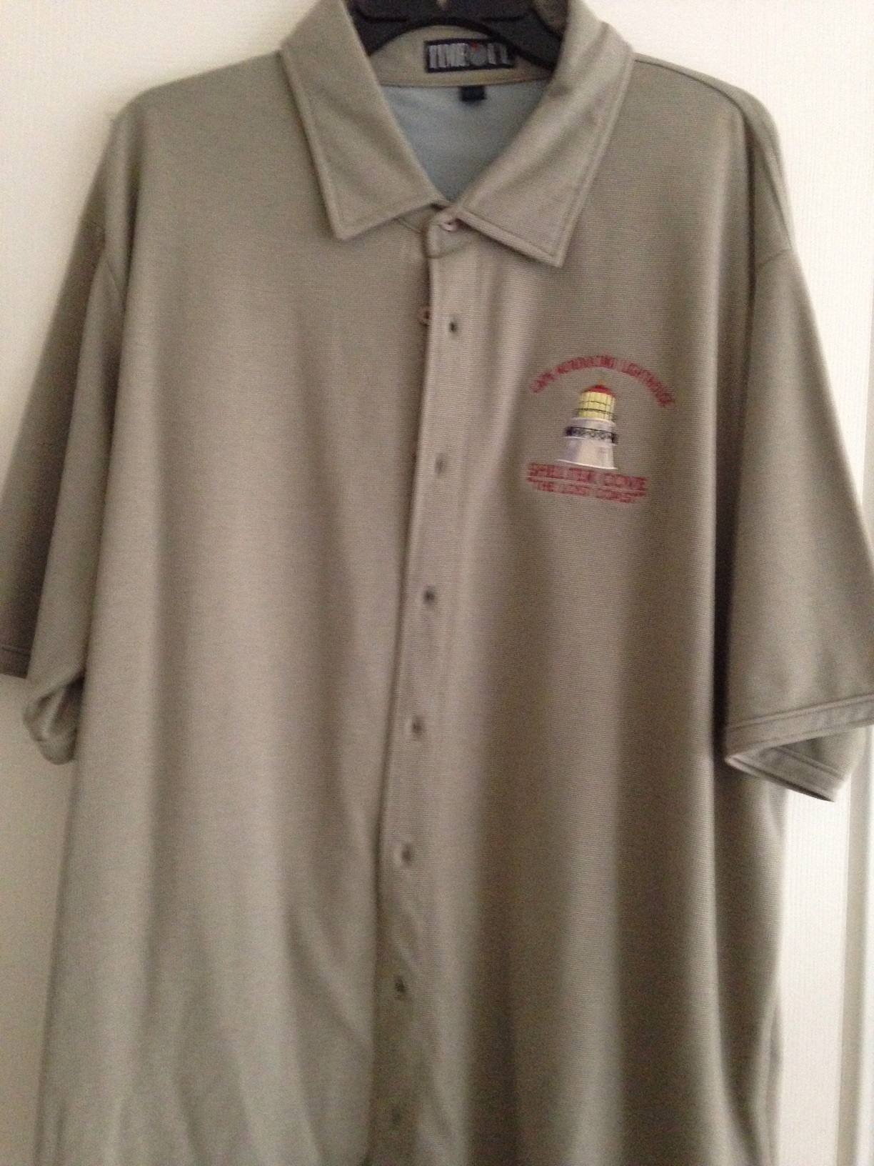Like New Mens  Timeout  Button-Up Shirt Embroidered with ...