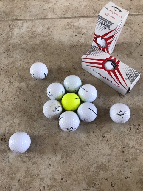 Used     16 Used Mixed Color and Brand Golf Balls