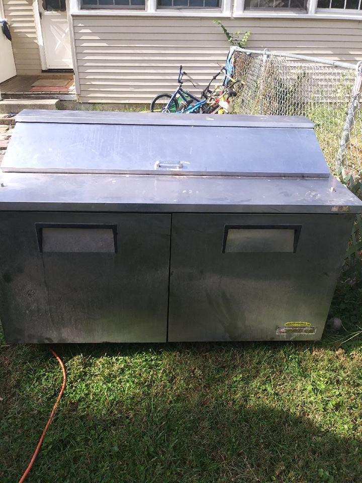 Used     Stainless Steel Bar-Type Refrigerator