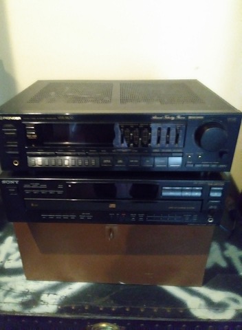 Used     400W Pioneer Receiver plus a Sony CD Changer