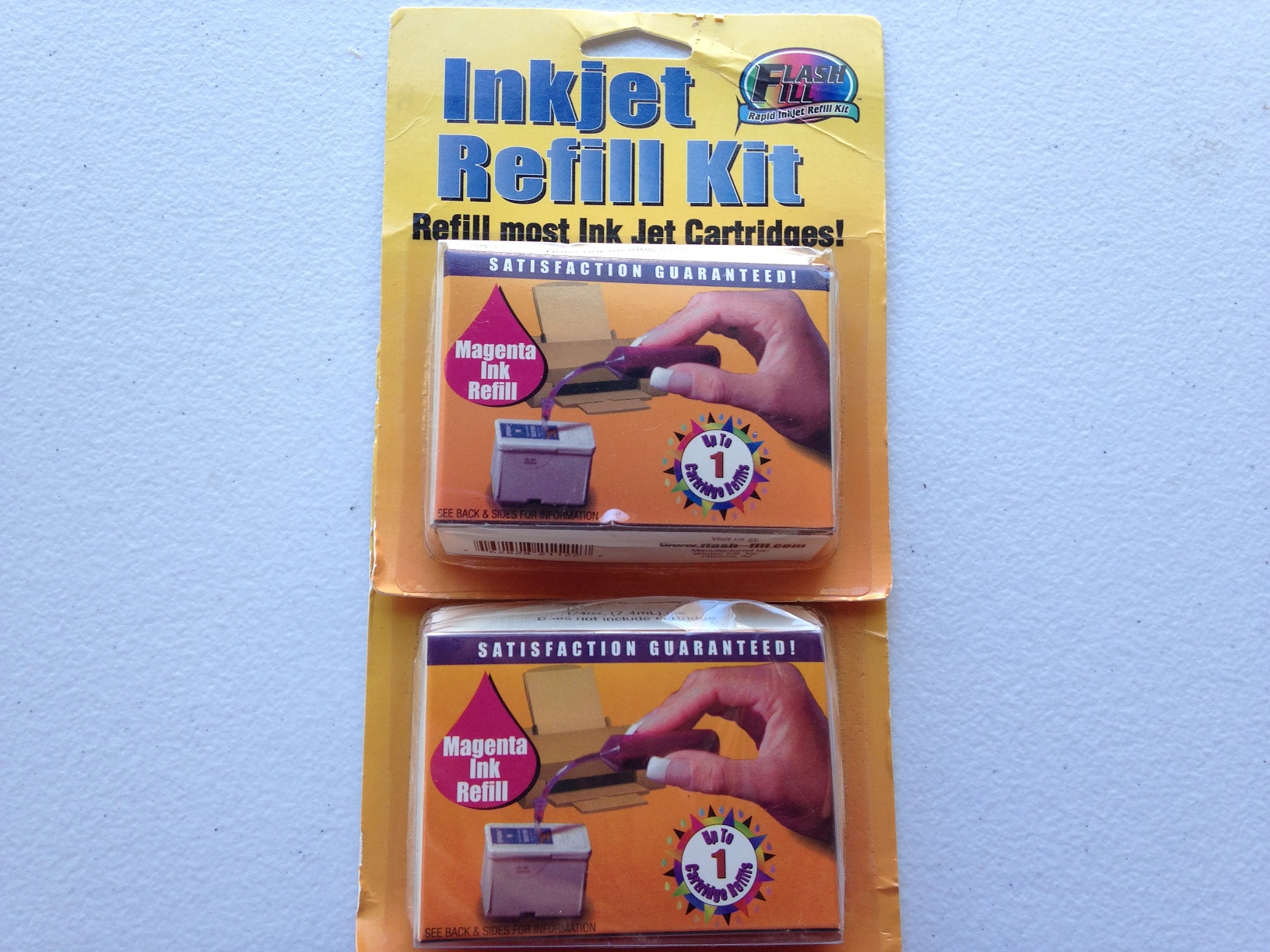 Like New   Flash Fill  2 Magenta Inkjet Refill Kits