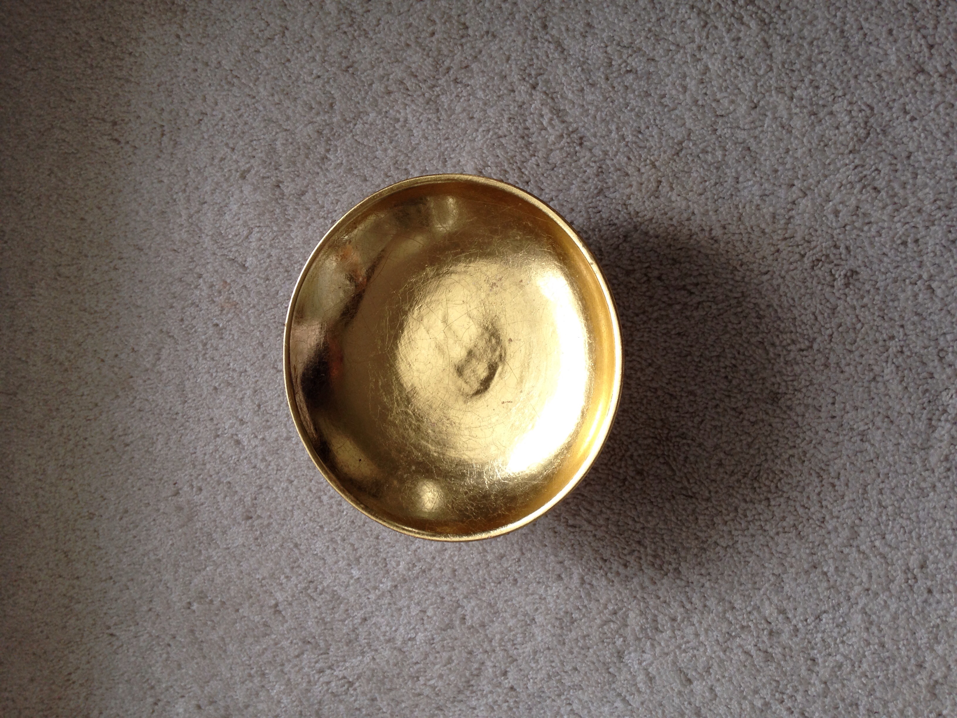 Used     Decorative Gold Plate
