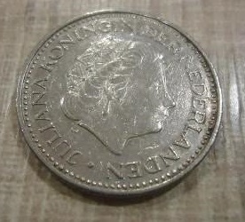 Used  1972 Netherlands  1G Coin