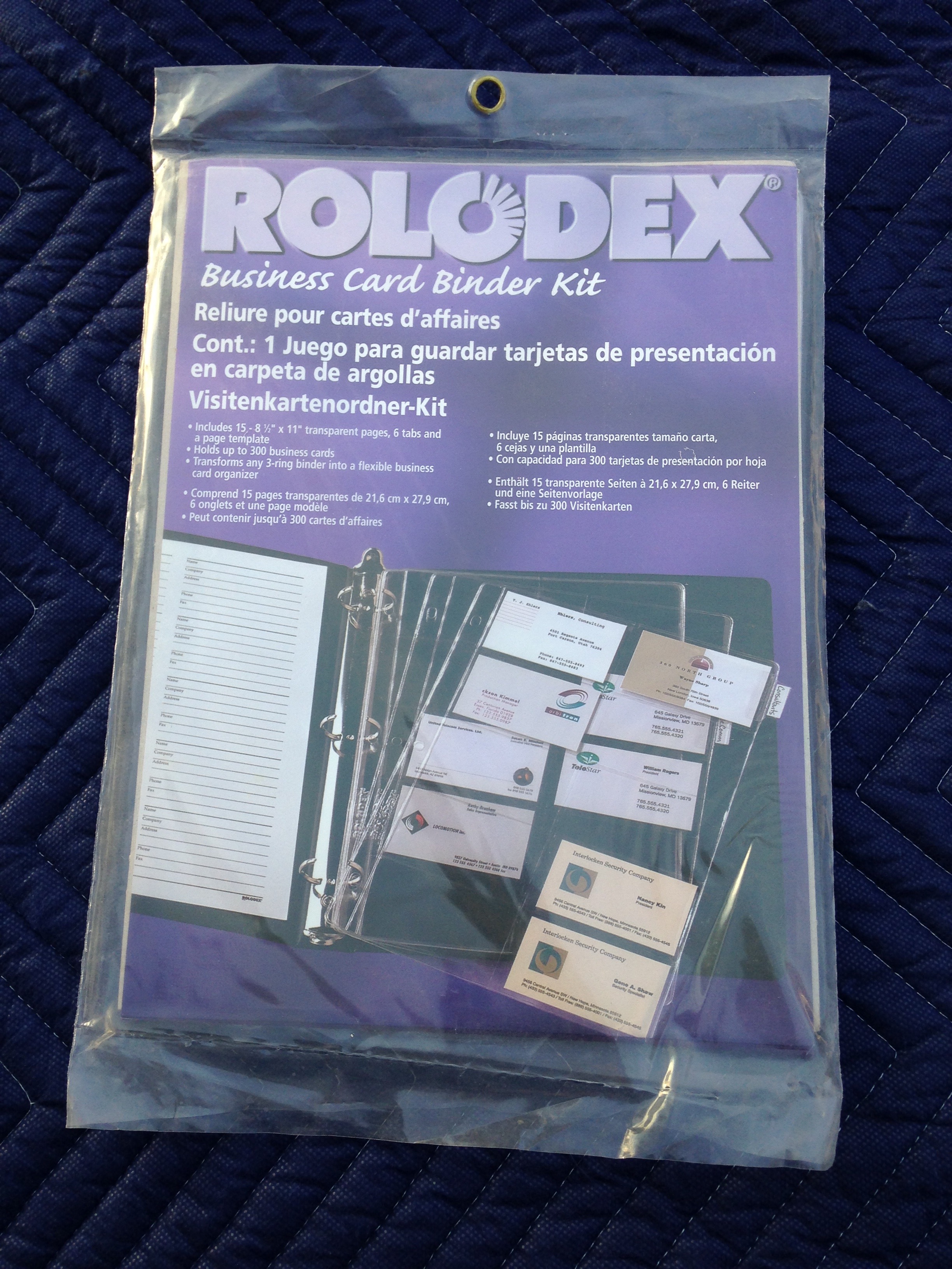 New   Rolodex  Business Card Binder Kit