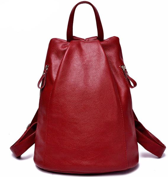 New Womens    Genuine Leather Backpack