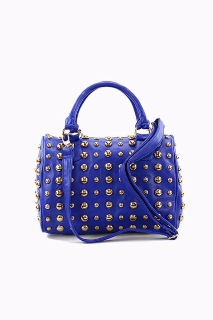 New Womens    Studded Top Handle Tote