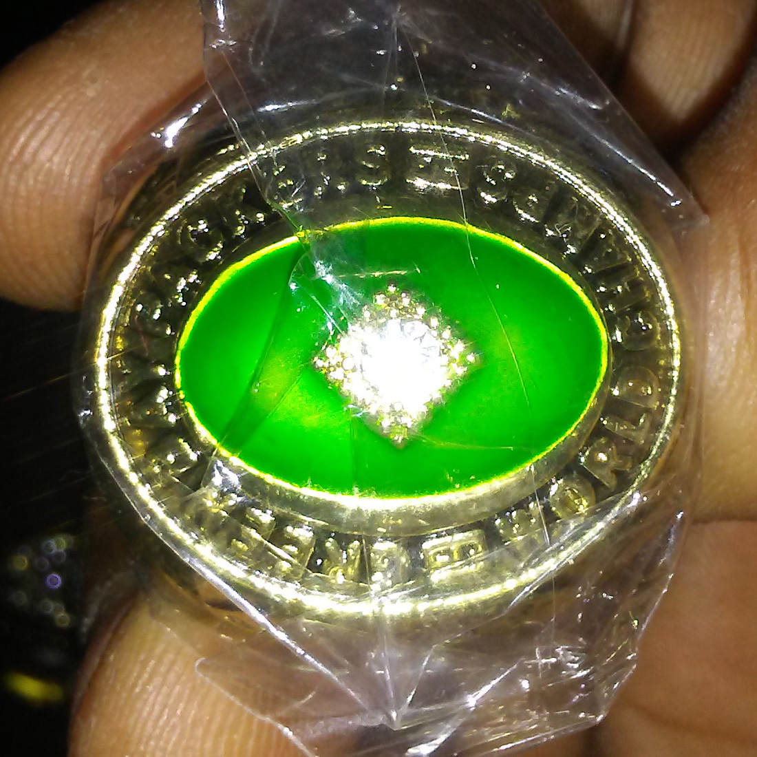 New Mens    Green Bay Packers World Champs Ring Replica 1