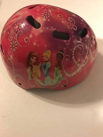 Used     Princess Girl bicycle helmet - $3