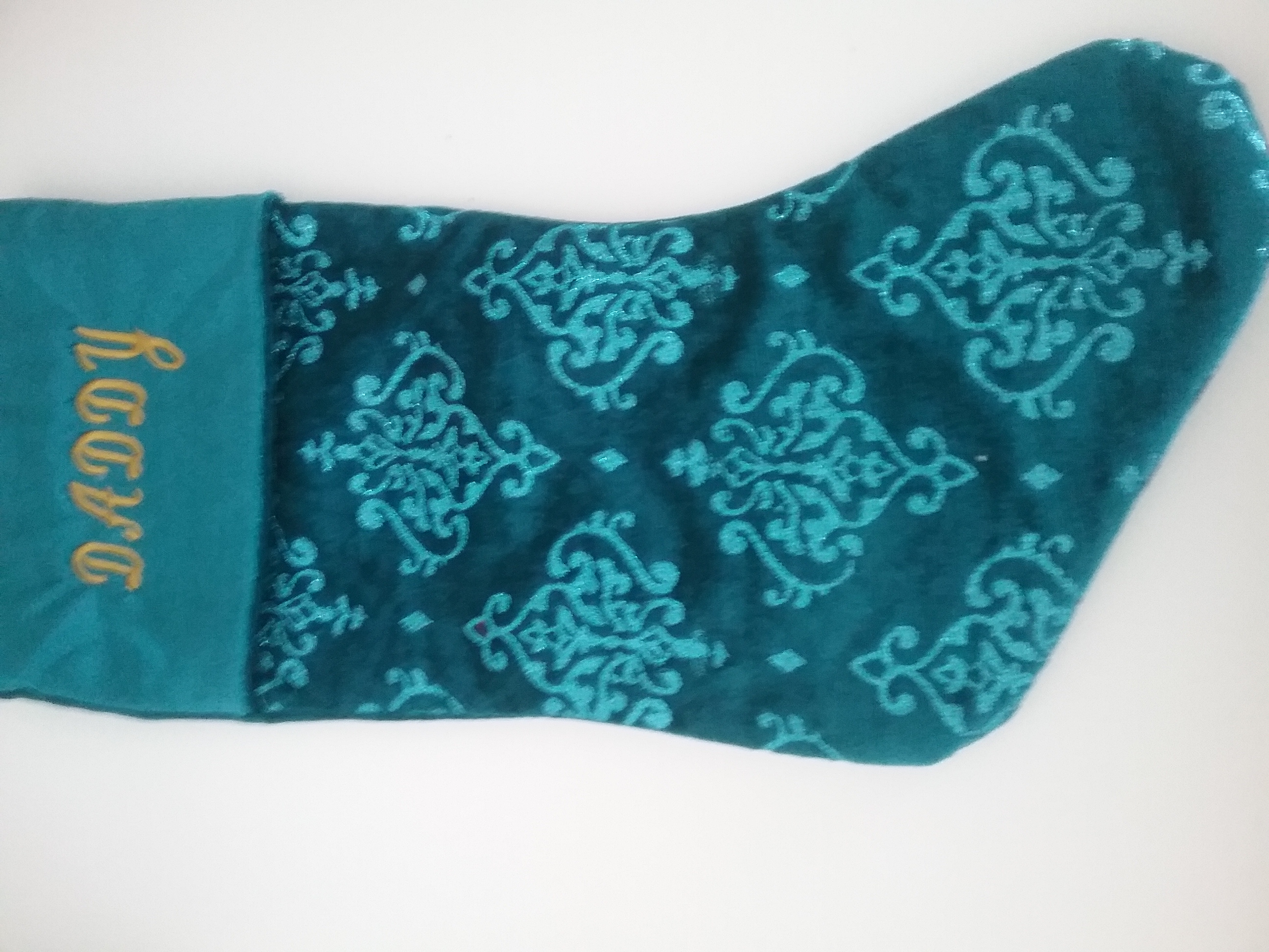 Used Mens    Blue Christmas Stocking