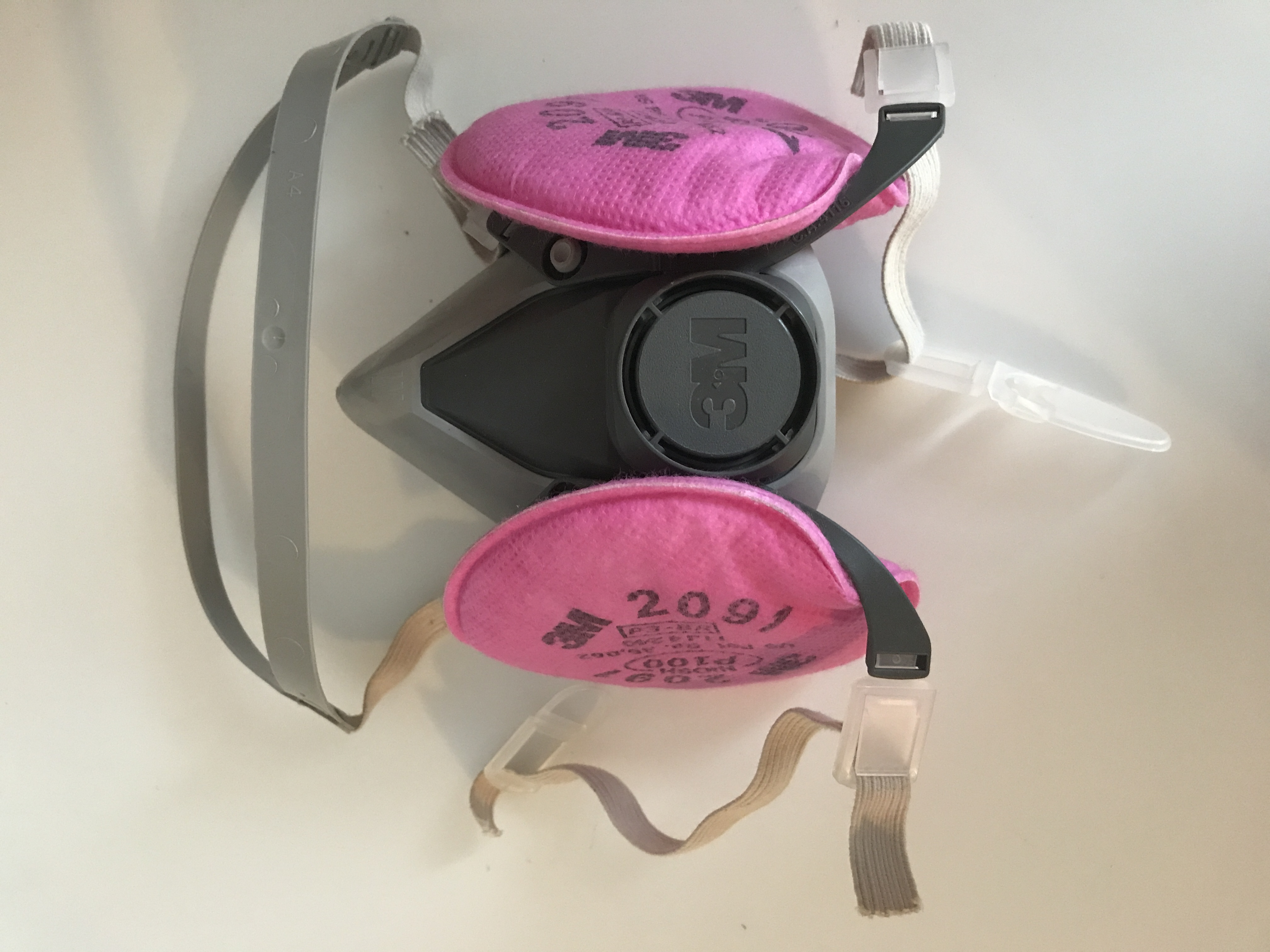 Used     Used Pink Respirator