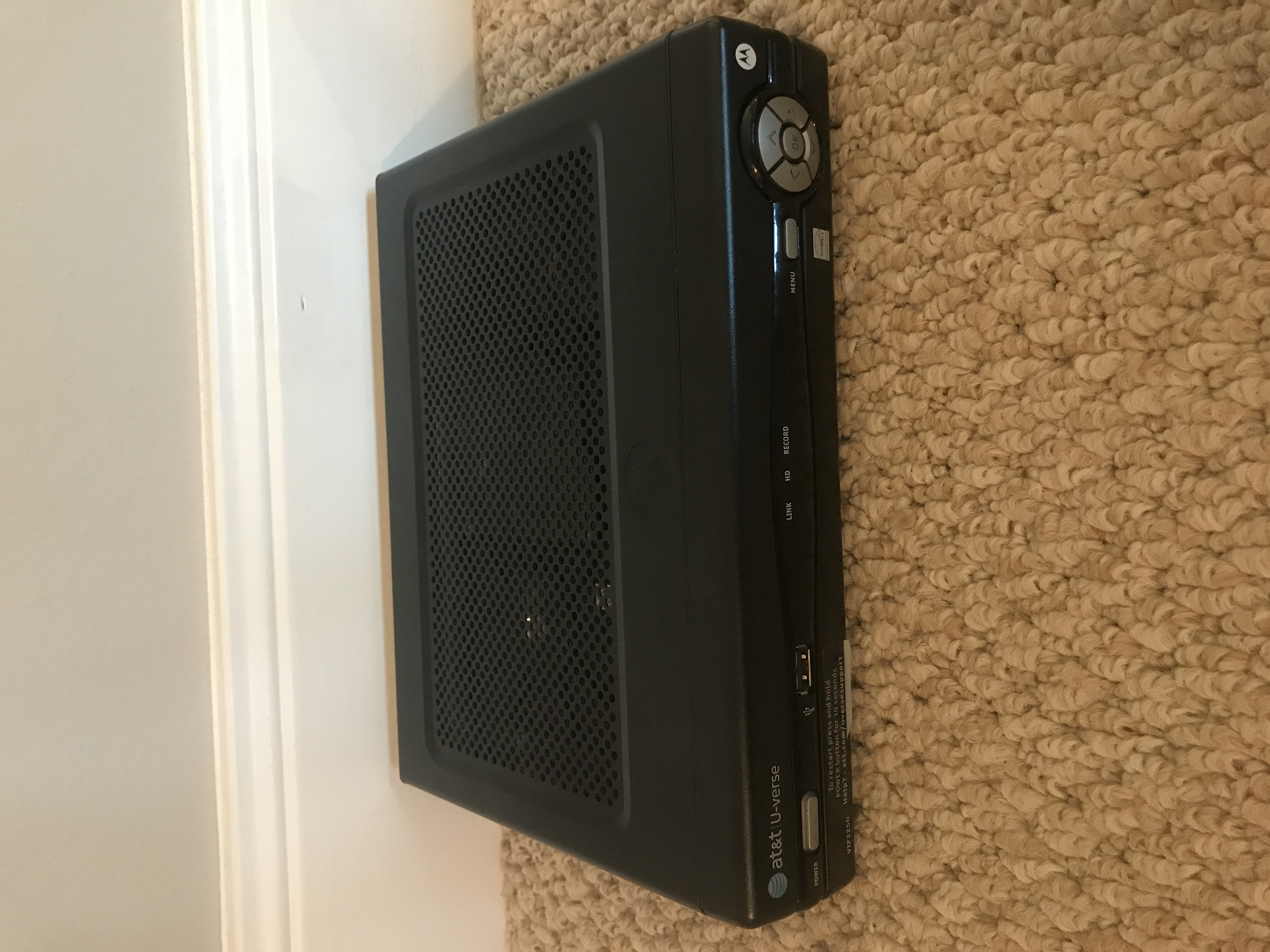 Used     AT&T U-Verse Arris VIP2250 DVR HD TV Cable Box R...