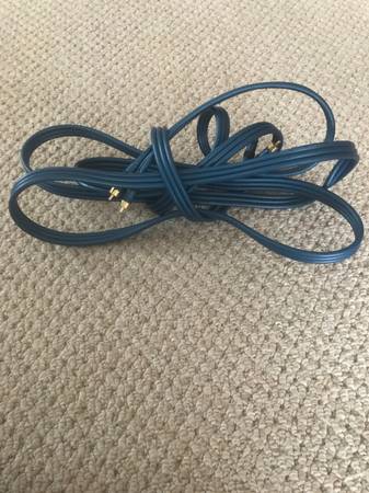 Used     145 Inch Blue Audio Cable